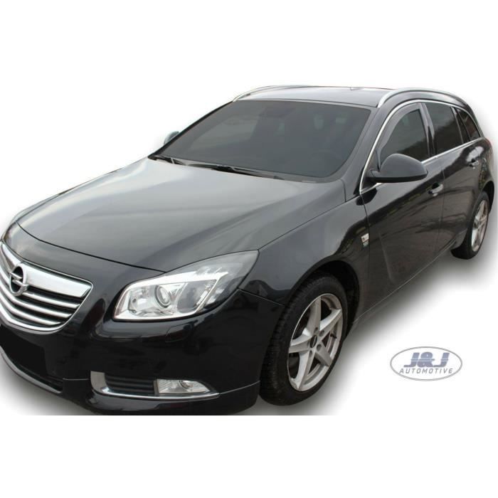 Déflecteurs d'air - J&J AUTOMOTIVE - Opel Insignia - Fumé - Acrylique renforcé - Installation facile