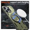 Противоударный чехол Military Armor для iPhone 11 12 13 14 15 Plus 16 Pro Max с вращающимся на 360° кольцом-держателем, ТПУ рамкой и пластиковой крышкой для телефона