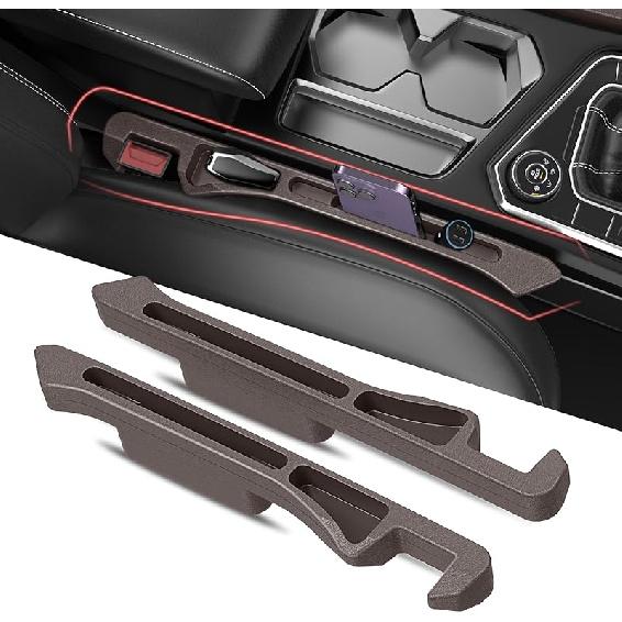 Car Seat Gap Filler 2Pack, Erts Between Seats Console With Organizer Storage Upgraded Phone Holder Car Side Seat Gap Fillers Cars Front Seats Fill