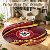 Round Rug Custom NameBrentford Football Pattern Non Slip Carpet Home Floor Decor