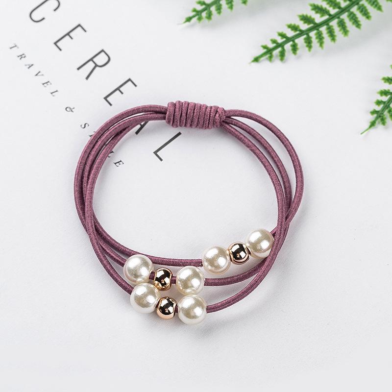 Эластичные резиновые ленточки украшенные жемчугом