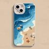 Oil Painting Seaside Shells Phone Case For Samsung Galaxy S25 S24 S23 UItra S22 Plus S21FE A56 A55 A54 A53 A33 A34 A35 A15 Cover