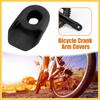 BULLSPANN Soft Plastic Bicycle Cycling Crank Boot Protector Mountain Bike Sleeve Crank Arm Cover Protection Black 2pcs