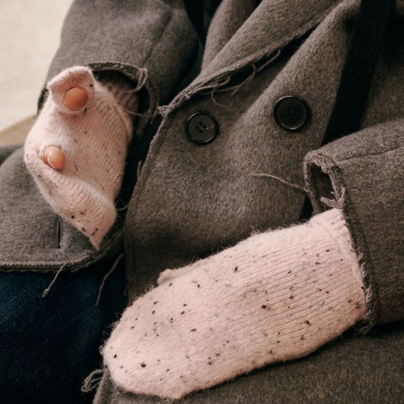 ВСЕ НЕЗАВЕРШЕННЫЕ Перчатки-варежки в горошек (4 цвета)