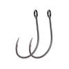 Bimoo 30PCS Black Nickel Big Eye FishHooks High Carbon Steel Fly Fishing Tying Hooks Minin Spoon Lure Barbed Hooks