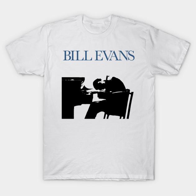 Asian Size Men Print T-shirt Bill Evans No-Cut Heat Transfer Print Cotton Tshirt