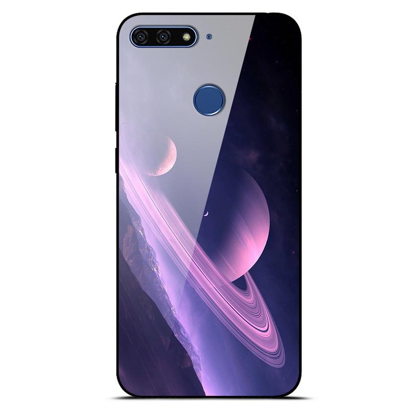 Honor 7C Case Tempered Glass Back Cover For Huawei Honor 7C AUM-L41 Case Honor 7A Pro Soft Bumper On Honor 7 C Honor 7A Case