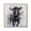 Abstract Bull Bullfight Oil Painting Printed Canvas Posters and Prints Cattle Wall Art Pictures for Living Room Office Decor