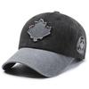 New Trend Adjustable Cotton Baseball Hat With Maple Leaf Decoration Design For All Seasons