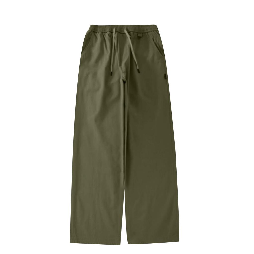 Новые мужские повседневные брюки летние свободные прямые комбинезоны модные все подходящие брюки