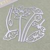 Лист лотоса дизайн стиль металлический трафарет для DIY Скрапбукинг альбом фото тиснение бумажная карта ремесленный декор