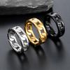 Fashionable Men's Hip-Hop Titanium Steel Cuban Chain Ring