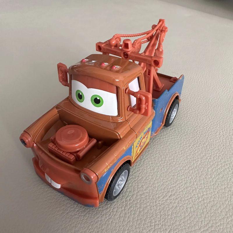 Молния Маквин Мультфильм Pixar Оригинальная Alloy Машинка Со Светом Музыкой Модель Mater Заводная Набор Детская Игрушка на День Рождения Для Детей Развлекательная Веселая Игра