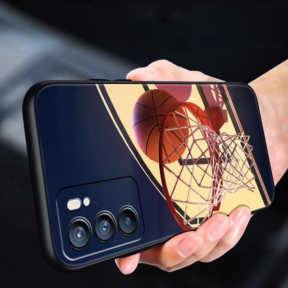 Basketball Basket Number Phone Case For OPPO Find X5 A54 A53 A52 A9 2020 A15 A95 A76 A74 A12 Reno7 SE Reno6 Pro Plus 5G Cover