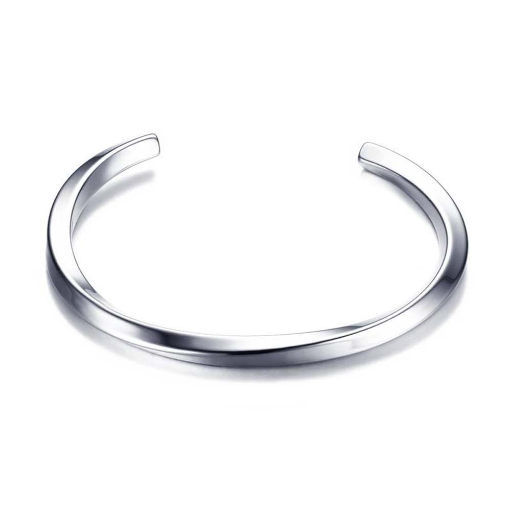Design Titanium Gifts For Women Men Stainless Steel Bracelets Open Cuff Bangle Bangles Jewelry