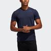 adidas Футболка Aero 3s Tee Training Logo Sport с круглым вырезом и коротким рукавом, мужские топы Legend-Ink-Blue FJ6126