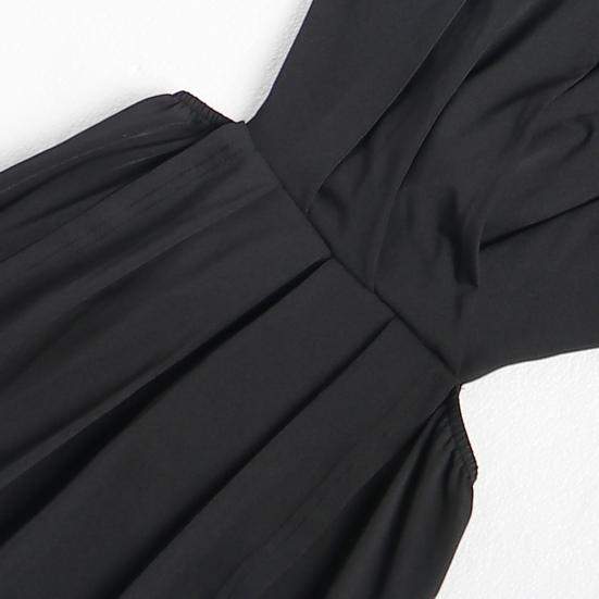 Женское вечернее платье для вечеринки с глубоким V-образным вырезом, без рукавов, с разрезом по подолу, высокое