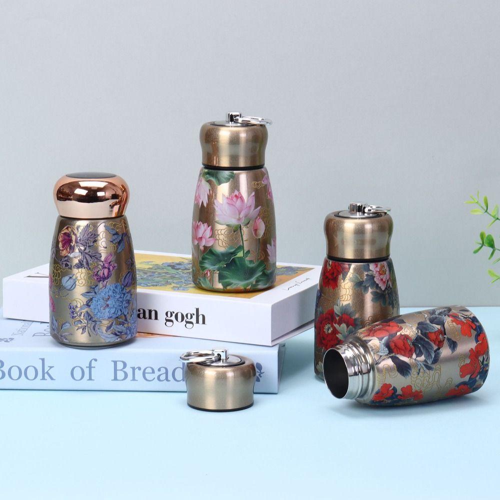 300ml Insulated Cup Stainless Steel Slim Insulated Thermal Water Bottle Outdoor Hiking