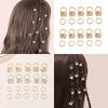 Alloy Pendant Hair Loop Dirty Braid Hair Clip  Hair Braiding Metal Cuffs Decoration