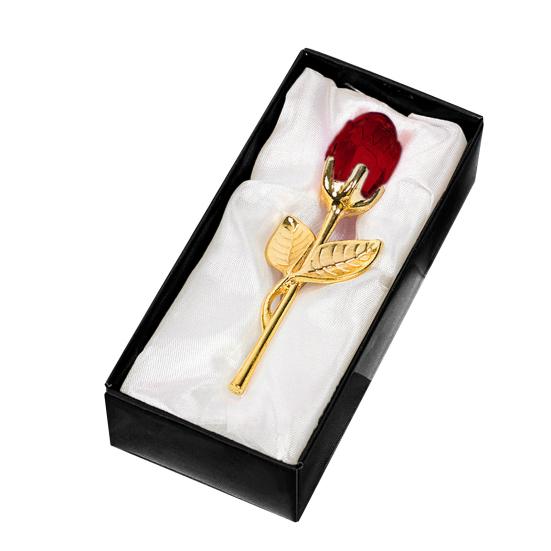 Прозрачная роза в подарочной коробке Художественная цветочная скульптура на День святого Валентина Элегантный декор для дома и офиса и романтический подарок