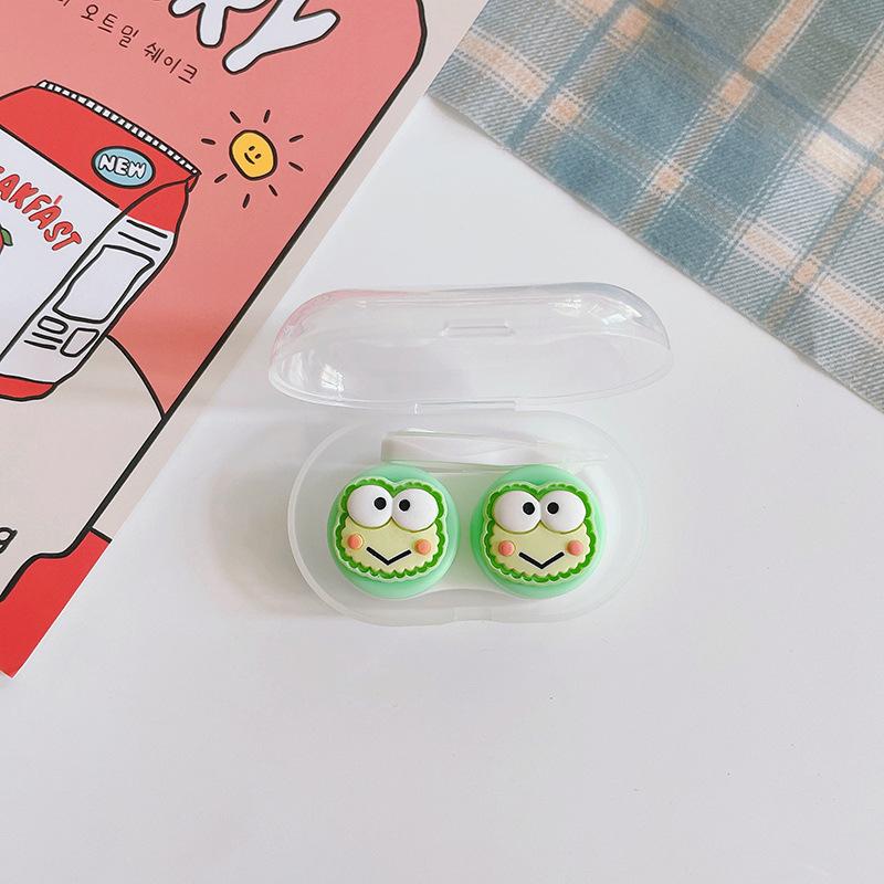 Чехол для контактных линз Новый чехол для контактных линз с пинцетом, набор присосок, портативный контейнер, коробка для контактных линз для женщин и мужчин