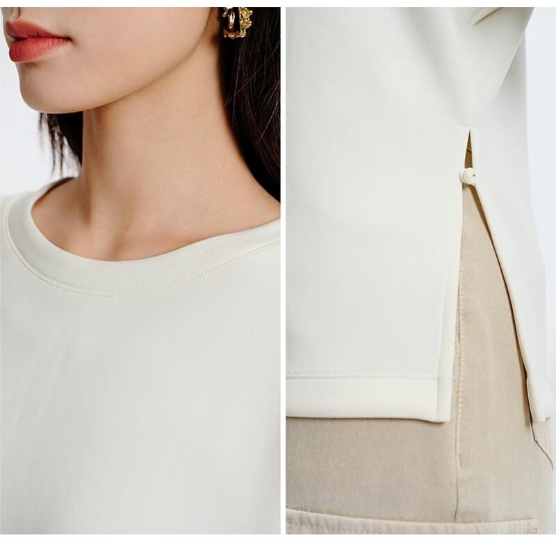 Raphenny Women's Knitted Slim Fit Short Sleeve T-shirt