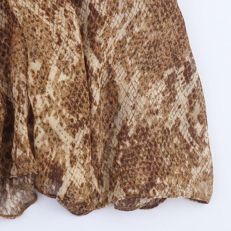 Kaslead New Arrival Women's Clothing Fashion Style Fashion Minimalist Print Hanging Collar Dress 3754825