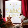 Tj16516 Hand-Painted Merry Christmas Bronzing Wall Sticker Holiday Decoration Children'S Room Bedroom Background Self-Adhesive Sticker