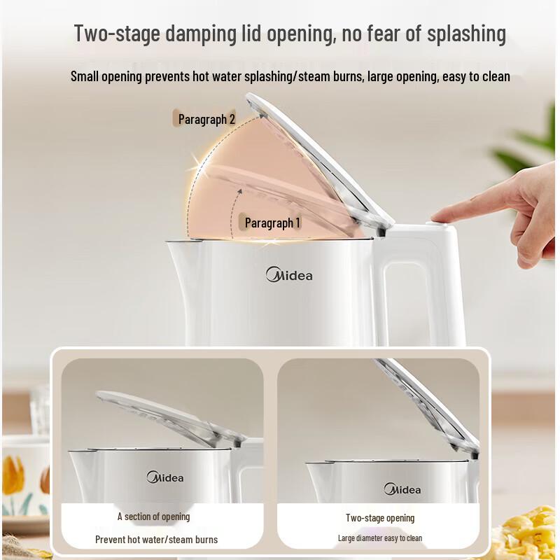 Midea Электрический чайник из нержавеющей стали 1,5 л