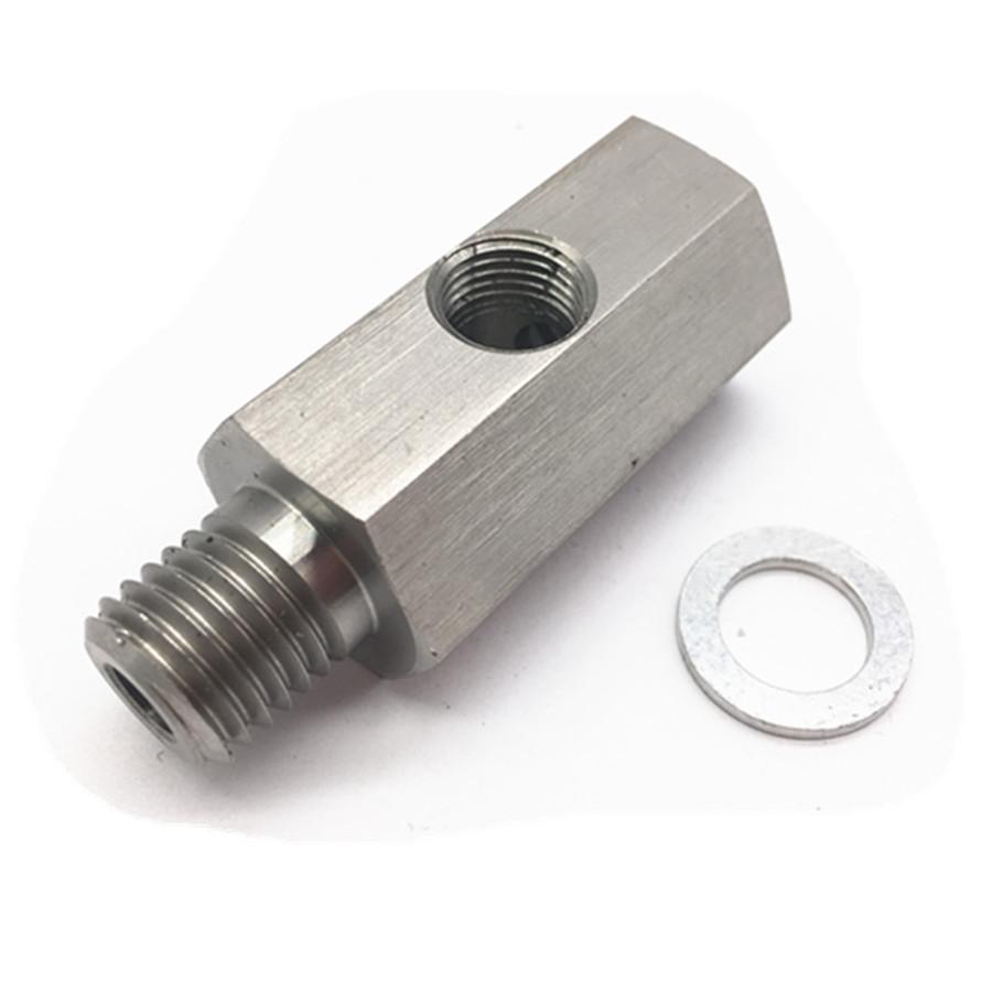 Тройник датчика давления масла 1/8" NPT - адаптер M12X1.5, линия подачи масла для турбины, манометр