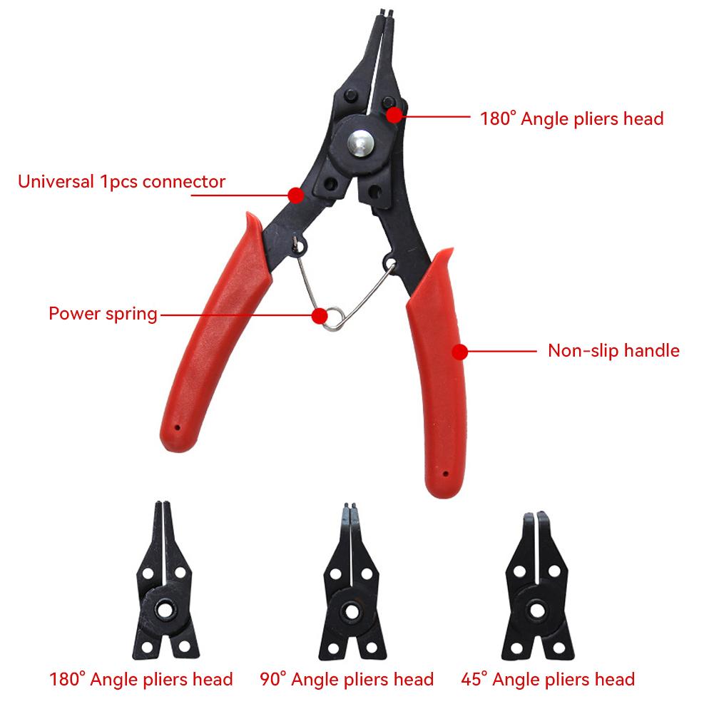 4 в 1 многофункциональный многофункциональный обжимной съемный набор плоскогубцев для стопорных колец плоскогубцы для стопорных колец набор ручных инструментов