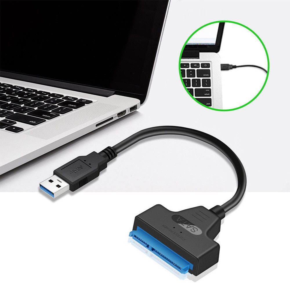 External HDD SSD LED Indicator Adapter Cable 22 Pin Converter USB 3.0 To SATA Hard Disk Driver