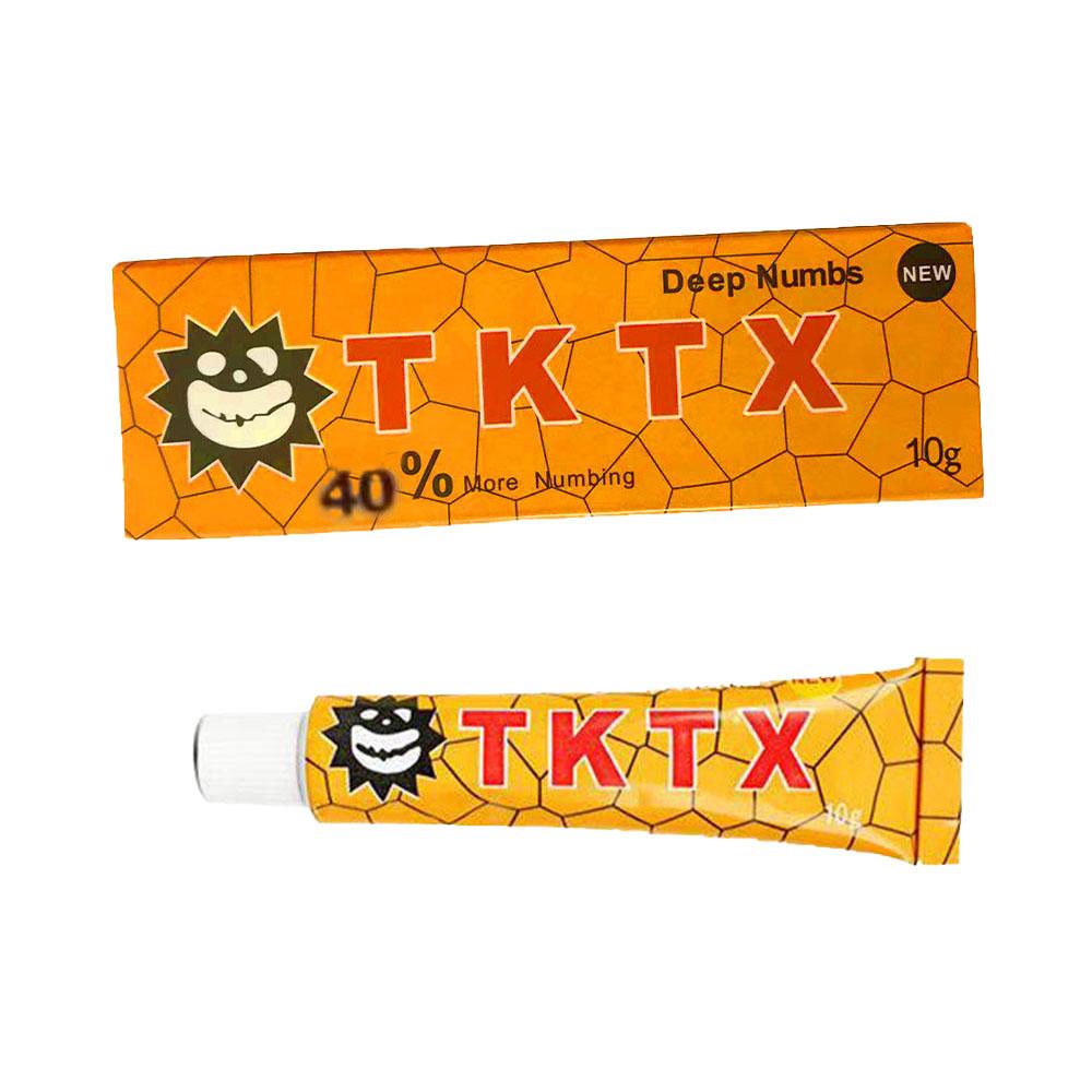 10 г анестетик для татуировки, быстрое онемение кожи, TKTX40%, желтый крем, полупостоянный