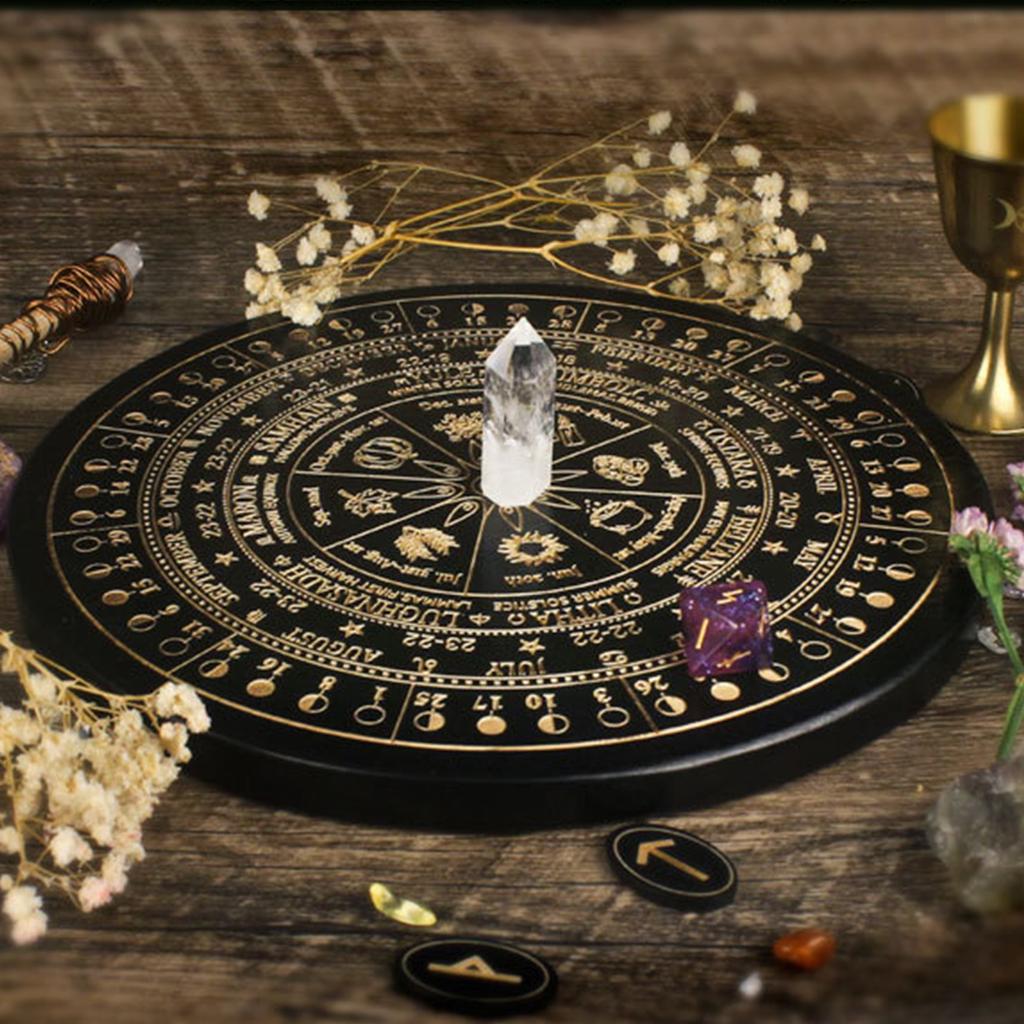 Divination Dowsing Board Metaphysical Message Board Witchcraft Wood Wiccan Decision Making Board Wood Pendulum Board