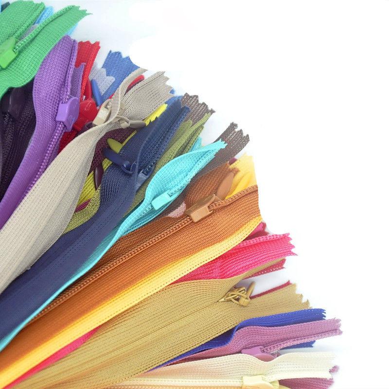 Sanli 25cm Invisible White Zipper for Cushion, Skirt, or Shorts (Single Pack)