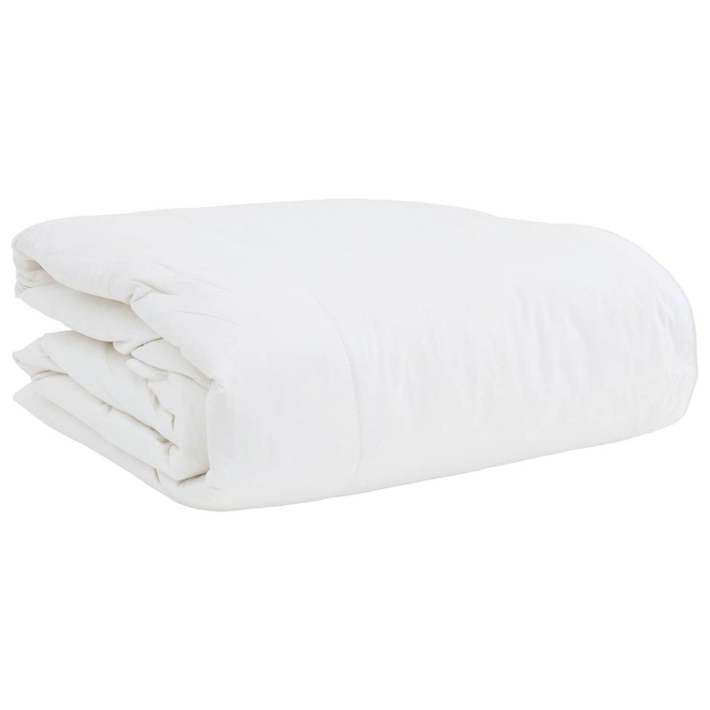 2 in 1 Duvet with Pillow 2 pcs White Down Feather