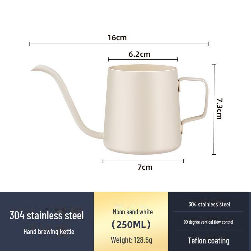 Hand Stainless Coffee Steel 304 Brewer With Hanging Ear And Long Spout