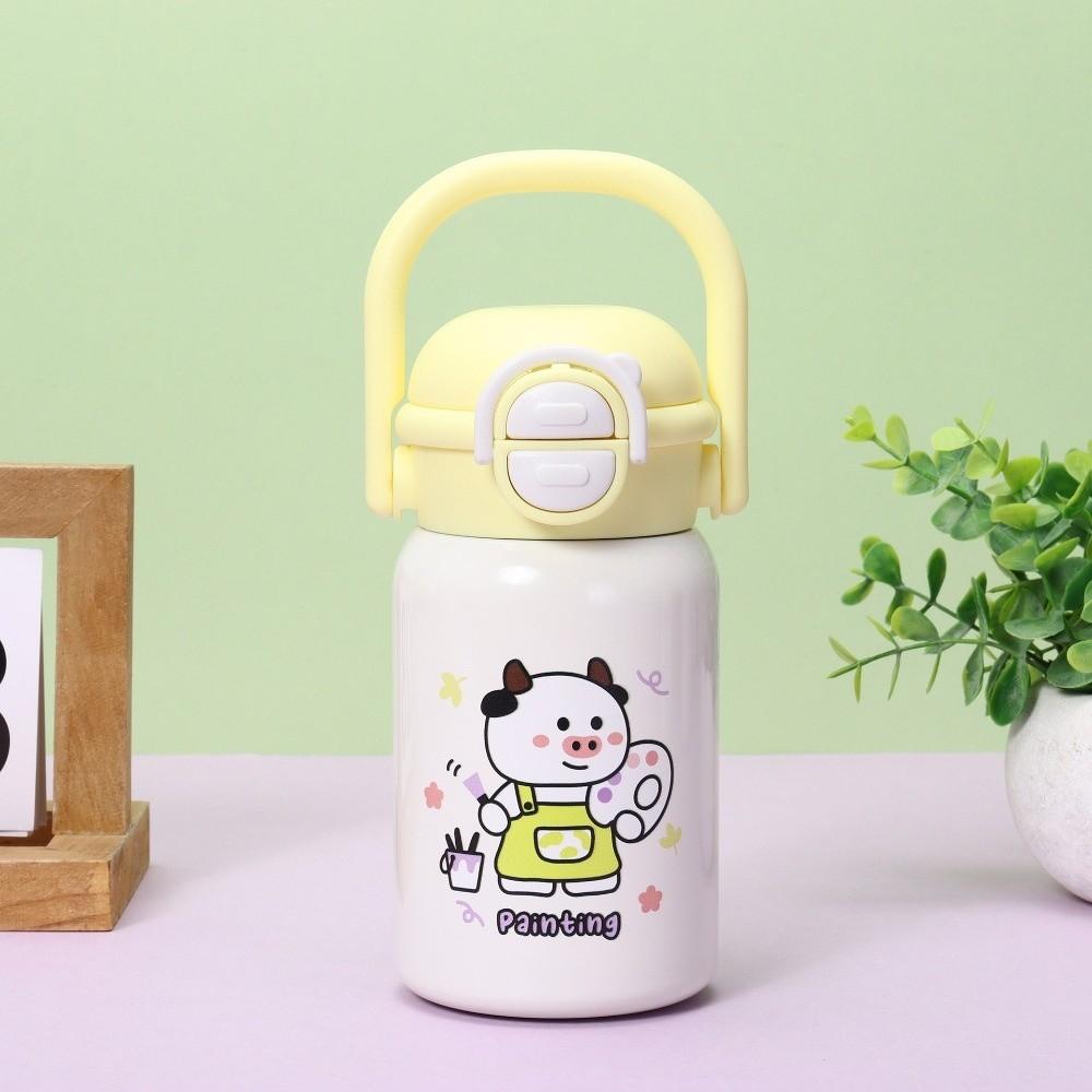 Cute Cartoon Insulated Cup 400ml Baby Water Bottle New Vacuum Cup  for Office Workers