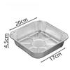 Square Air Fryer Aluminum Foil Pan Oil-proof Oven BBQ Tray Kitchen Supplies Aluminum Foil Tin Box