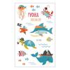 Waterproof Children's Pirate Shark Tattoo Stickers - Birthday Party & Cartoon Design