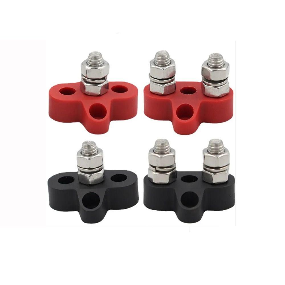 M6 M8 Bus Bar Terminal Block 12V/24V Battery Terminal Heavy Duty Power Distribution Stud Durable Modified Junction Terminals