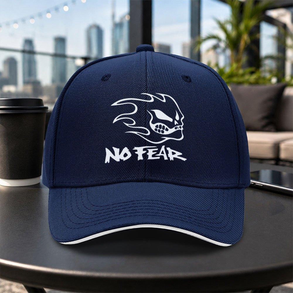 No Fear Sandwich Baseball Cap Unisex Adjustable Duckbill Cap Lightweight Casual Hat For Travel Parties Daily Wear