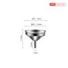 304 Stainless Steel Funnel Utility Kitchen Gadget Oil Leakage Wine Leakage Thickened Multi-specification Size Number with Mesh