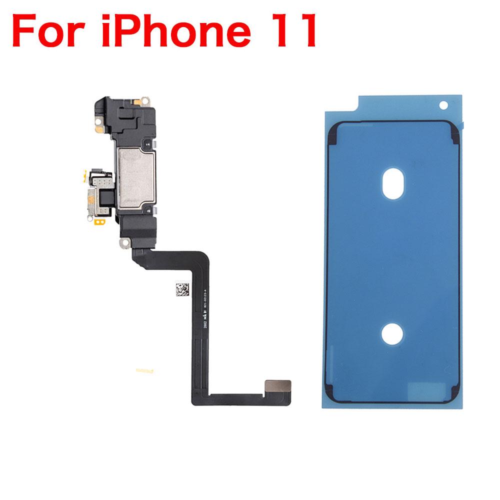 Разговорный динамик + Водонепроницаемый клей с шлейфом для iPhone X XR XS 11 12 Mini Pro Max Верхний передний динамик Замена