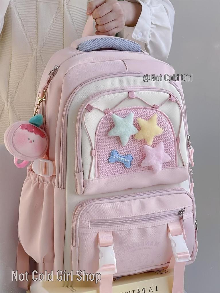 Рюкзак большой вместимости в студенческом стиле для девочек - Милый школьный рюкзак для учениц средней и старшей школы