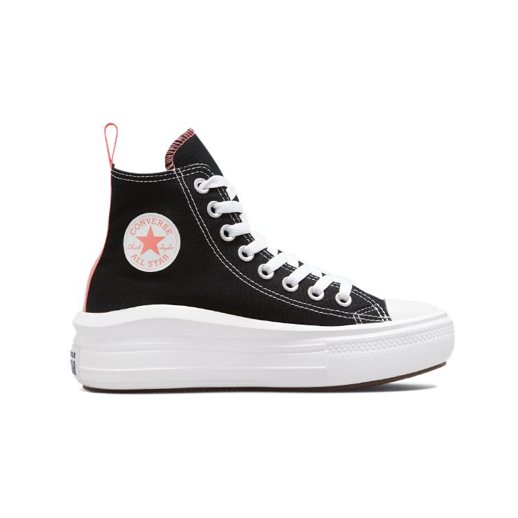 Converse Кеды Chuck Taylor All Star Move High GS Черный Розовая соль Детские 271716C