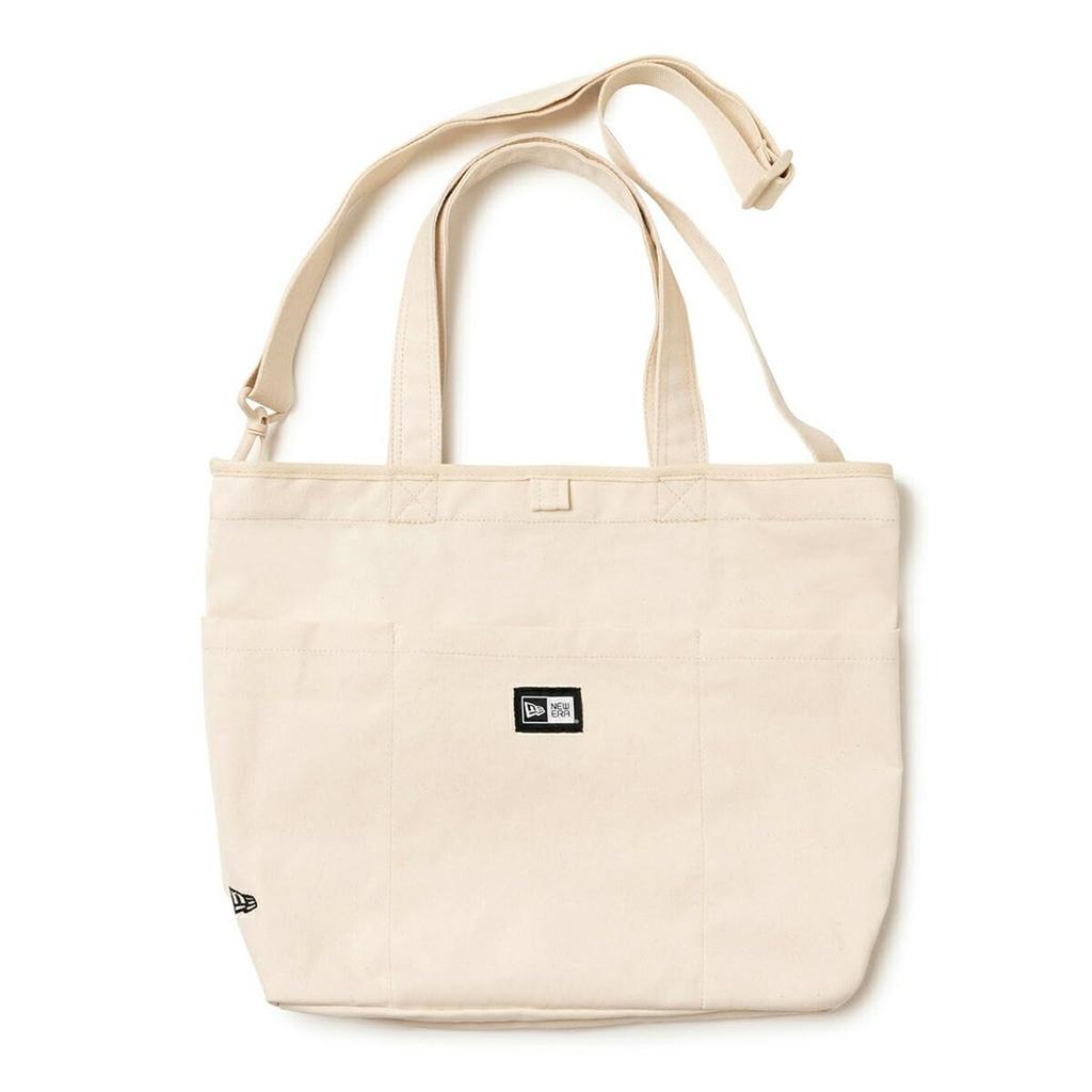 Сумка-тоут на плечо 2WAY цвета слоновой кости FREE UTILITY CANVAS TOTE BAG IVR 251 [New Era]