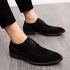 British Business Men Shoes Suit for Work Black Pointed Casual Autumn Wedding Party Shoes
