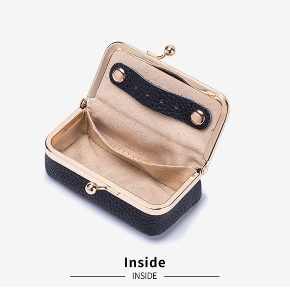 Exquisite Leather Jewelry Storage Bag Solid Color Jewelry Storage Box Cosmetic Bag Woman Girls