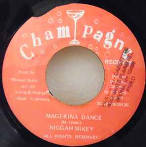 7inch Record NIGGER MIKEY Magerina Dance NONE Champagne Recor Jamaica Reggae Ska Dub Used